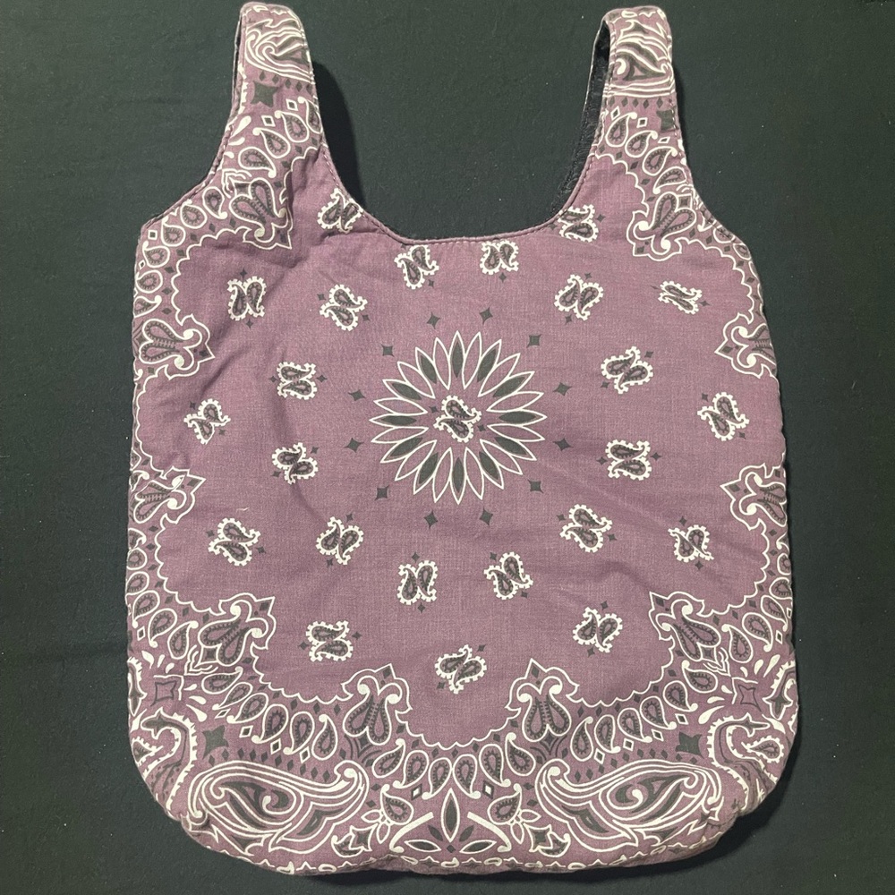 Purple paisley Carlton Yaito Knot bag